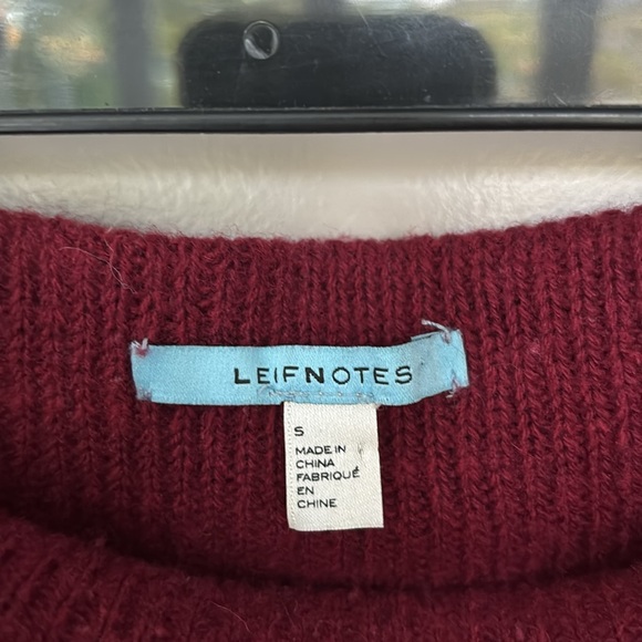 Anthropologie Leifnotes Fit & Flare Maroon Skirt, Size S. - Picture 5 of 5